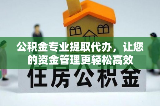 梁山公积金专业提取代办，让您的资金管理更轻松高效
